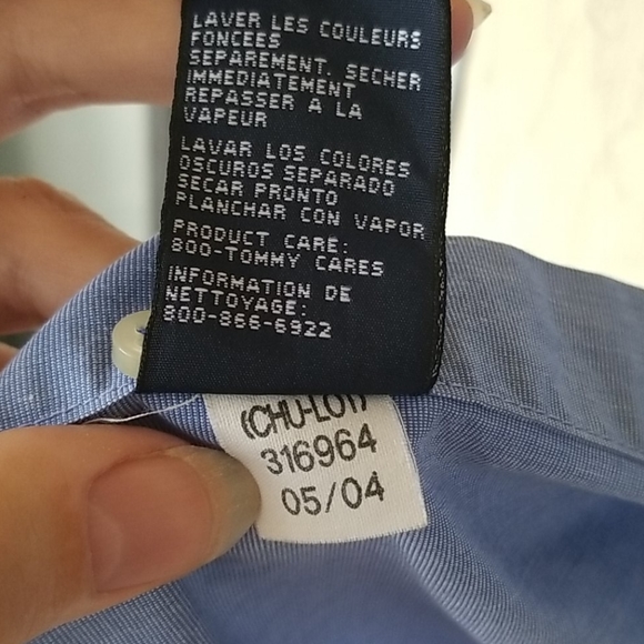 Tommy Hilfiger Long Sleeved Button Down Sz XL NWOT - Picture 7 of 7